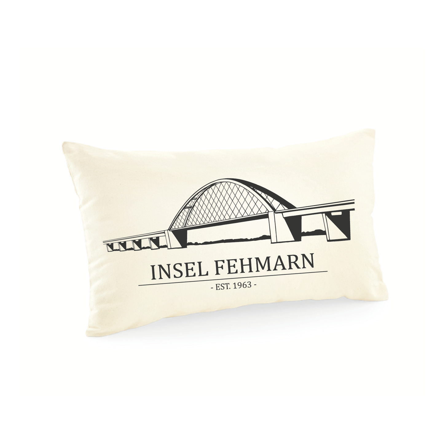 Kissenbezug | Insel Fehmarn EST. 1963 | 30x50 cm | natur