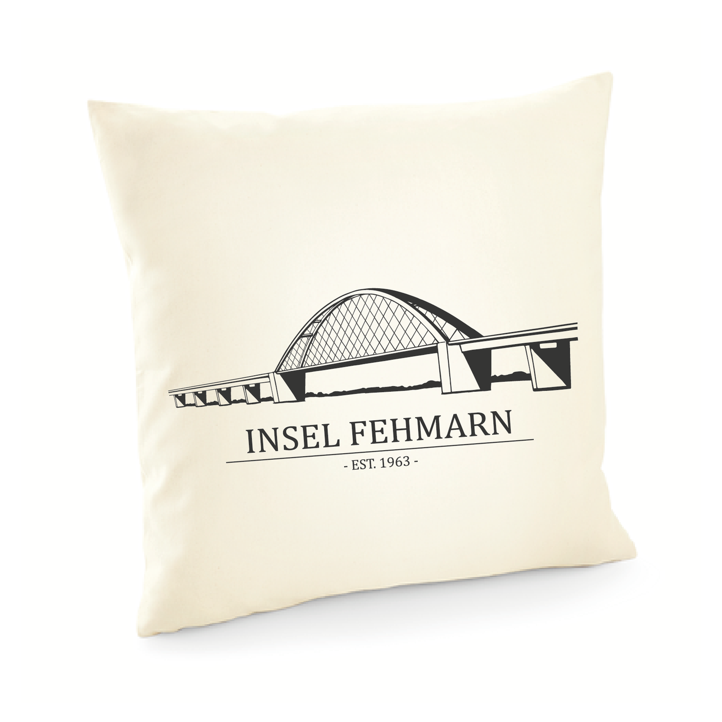 Kissenbezug | Insel Fehmarn EST. 1963 | 50x50cm | natur
