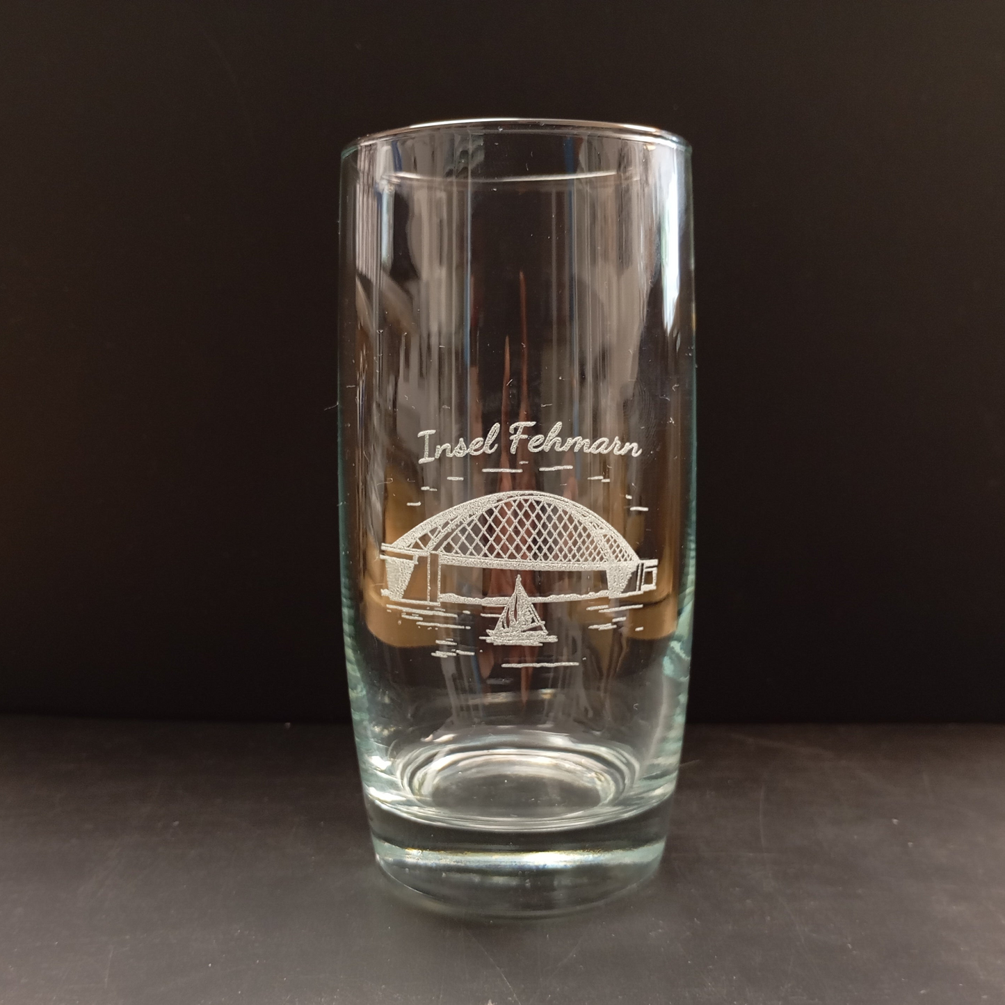 Trinkglas Fehmarnsundbrücke I