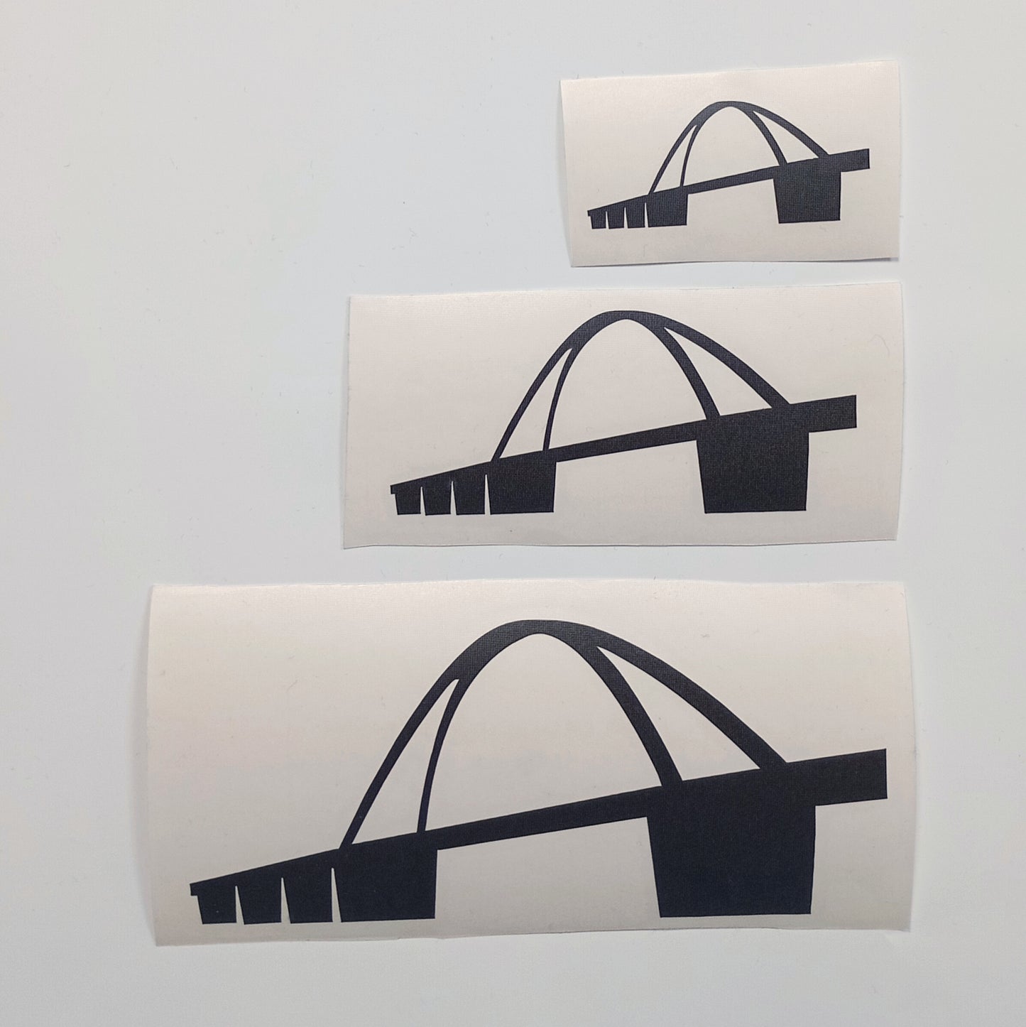 Aufkleber Fehmarnsundbrücke schwarz