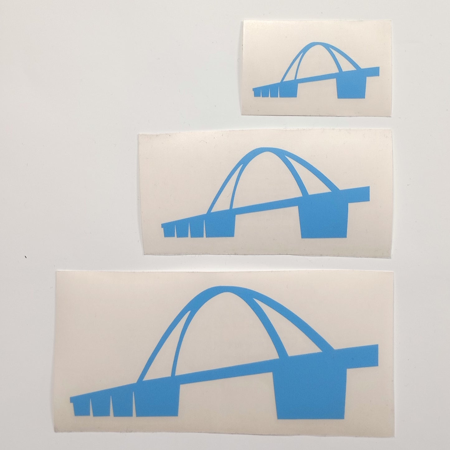 Aufkleber Fehmarnsundbrücke hellblau