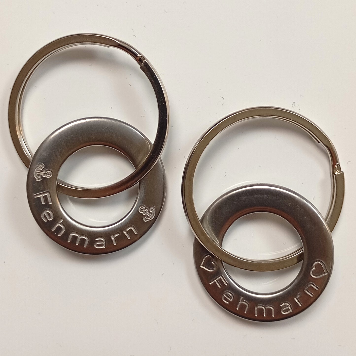 Schlüsselanhänger Fehmarn rund gestanzt