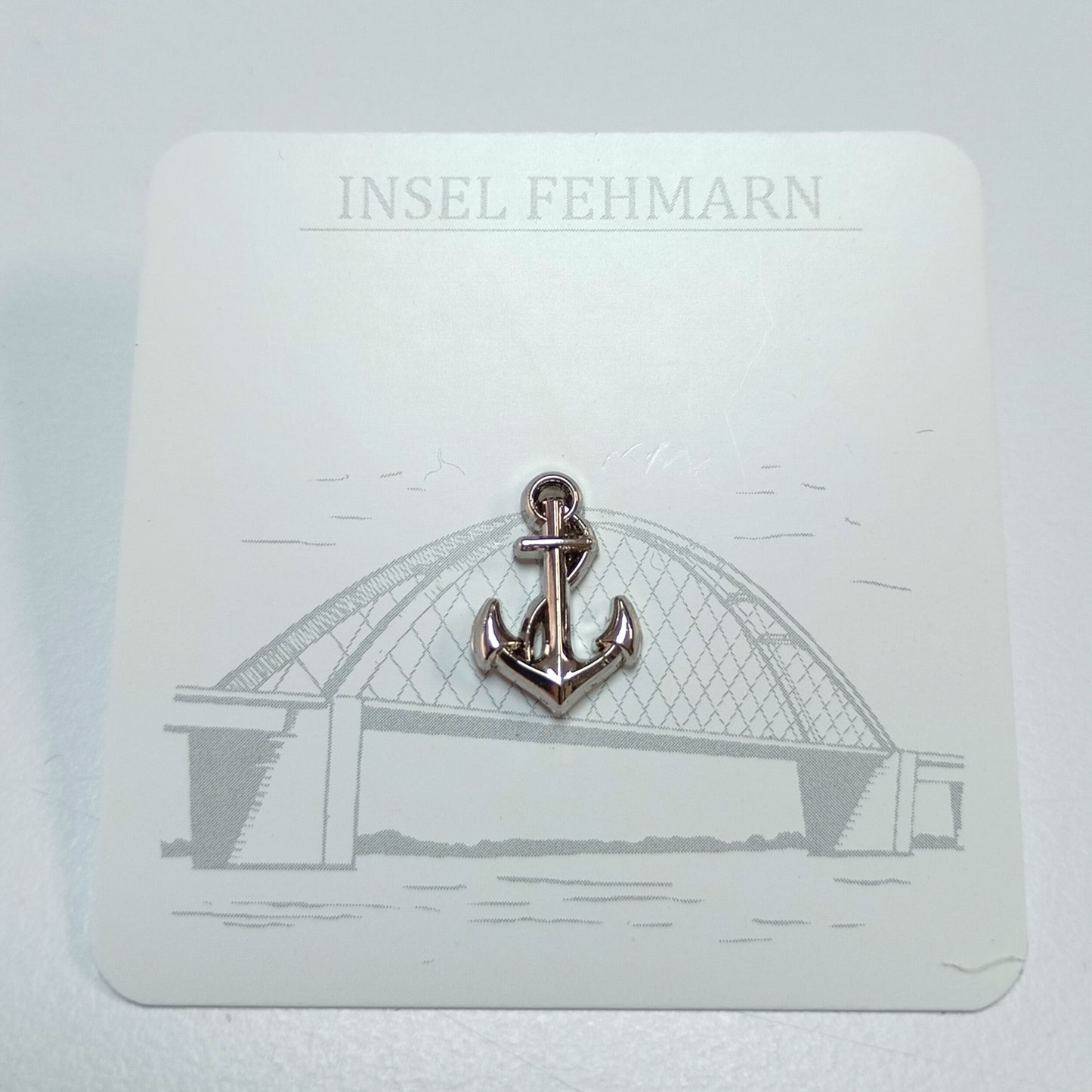 Ansteck Pin Anker silberfarben klein