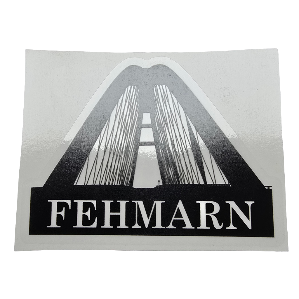 Aufkleber Durchfahrt Fehmarnsundbrücke schwarz