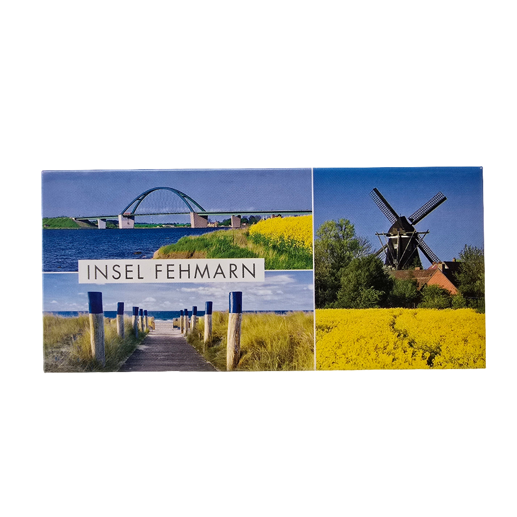 Panorama-Magnet Insel Fehmarn Raps