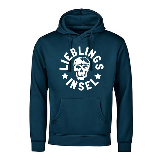 Hoodie | Lieblingsinsel mit Totenkopf rund | unisex