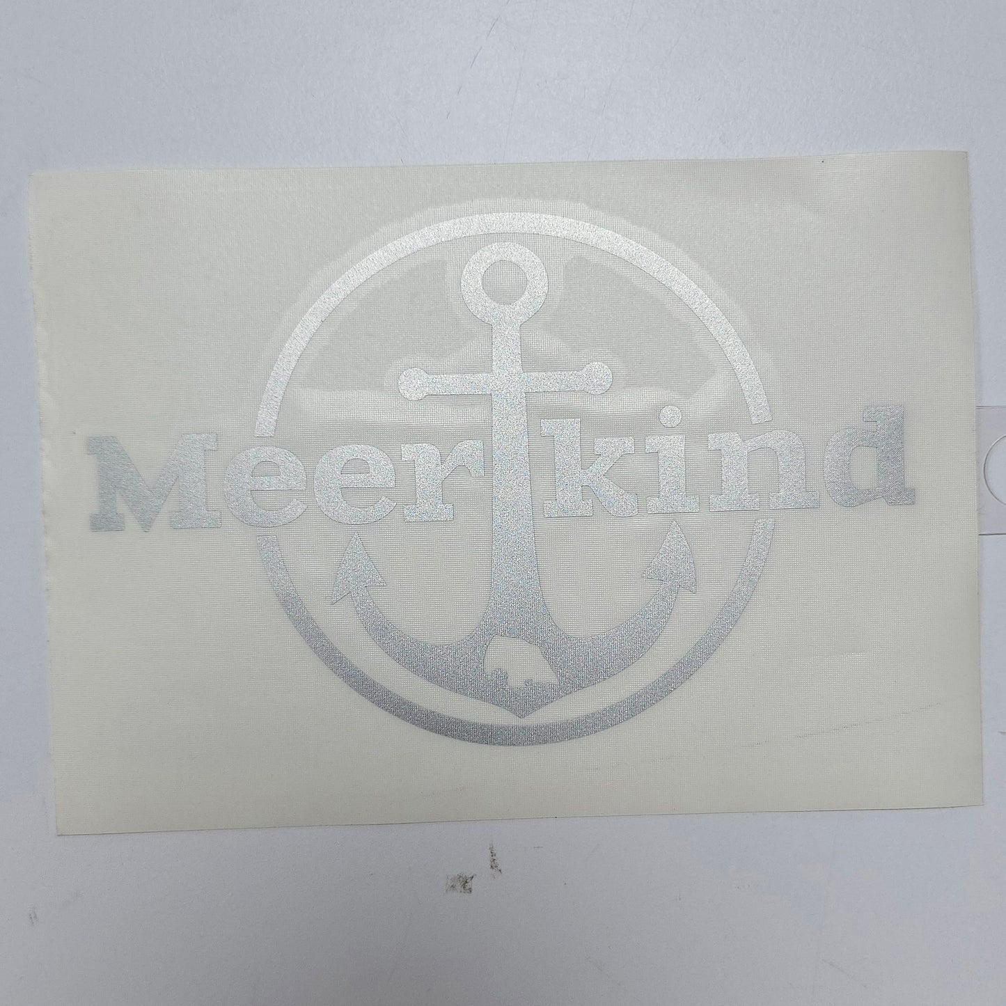 Aufkleber Meerkind silber metallic