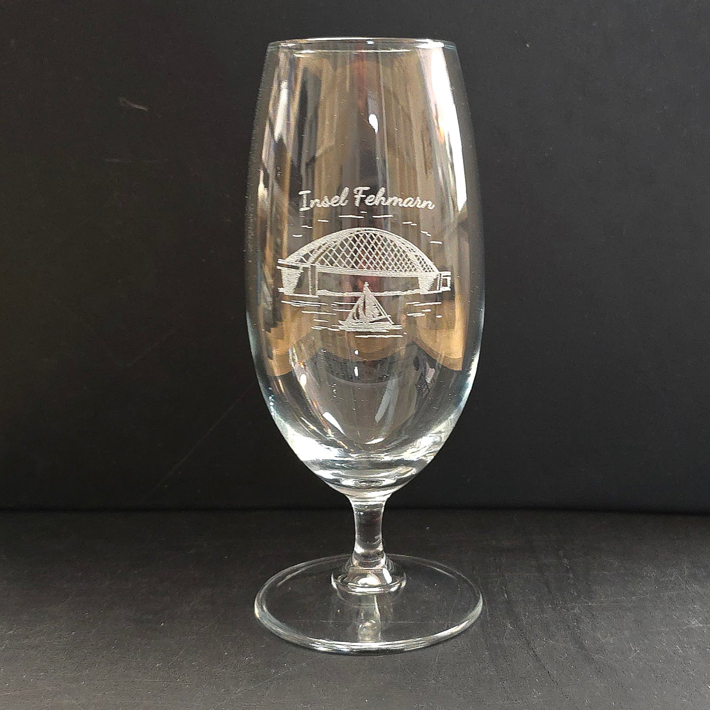 Bierglas Cocktailglas Fehmarnsundbrücke I
