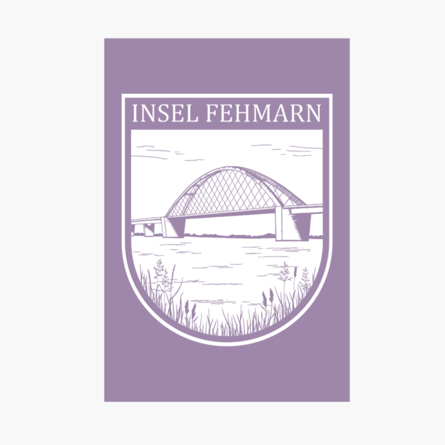 Strandtuch | Brücke Wappen | flieder