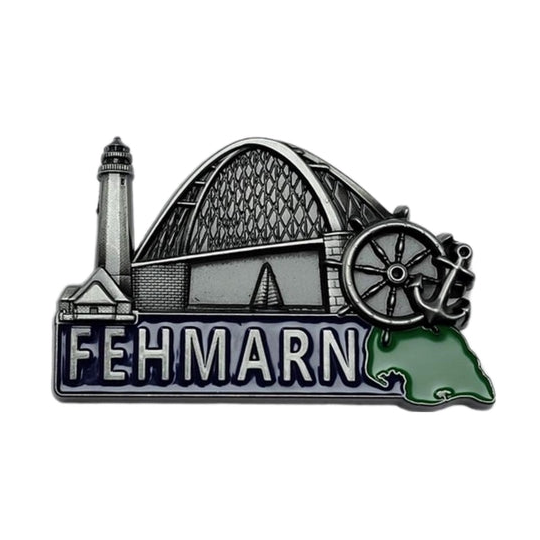 Metall Magnet Fehmarnsundbrücke