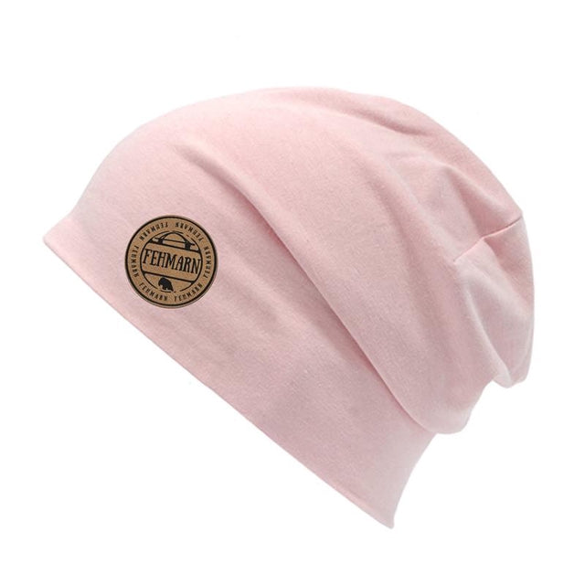 Beanie Mütze mit Fehmarn Patch rosa