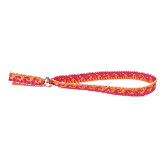 Festival-Armband Welle pink orange