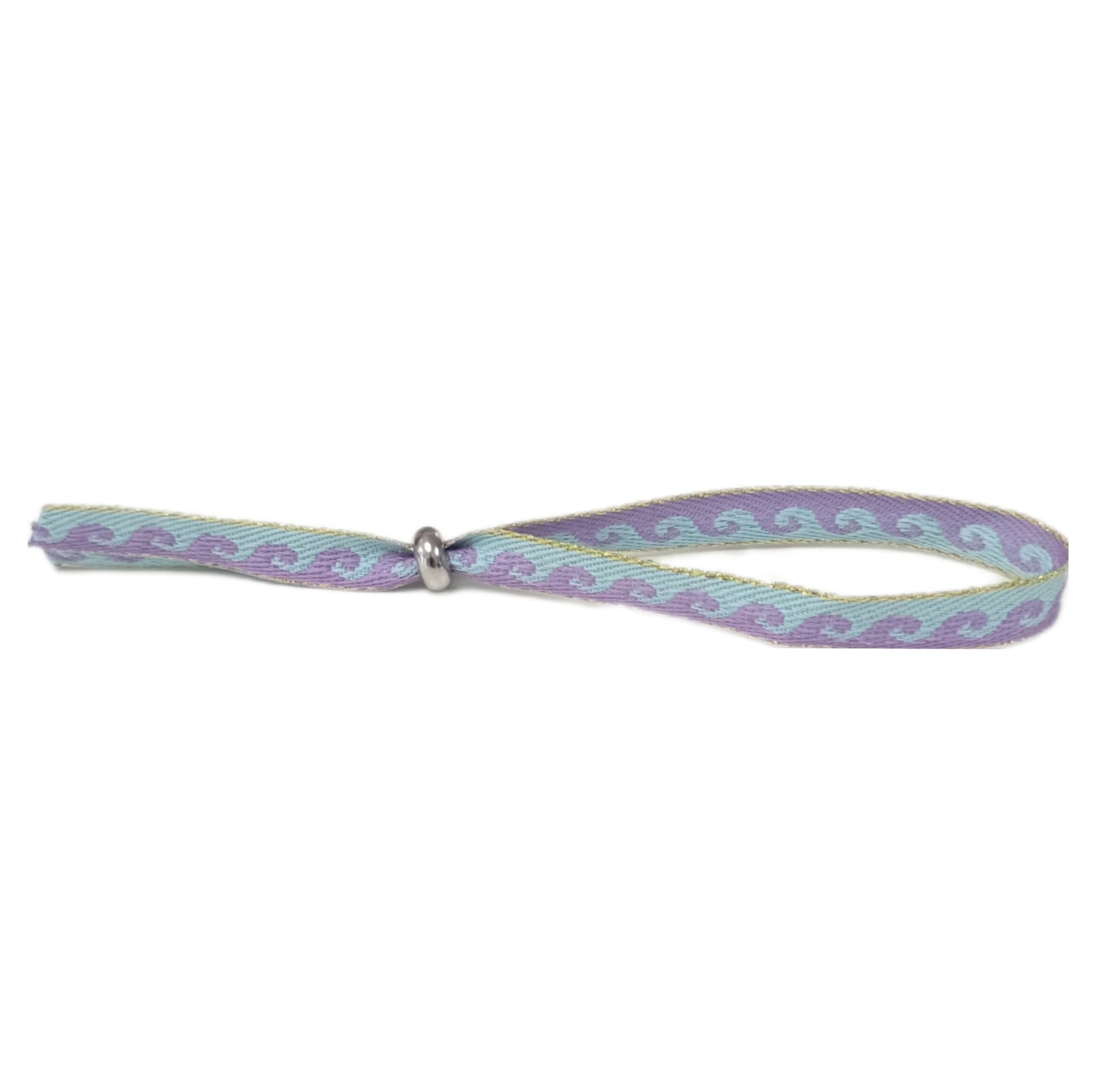 Festival-Armband Welle hellblau lila