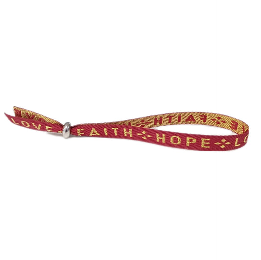 Festival-Armband Hope Love Faith