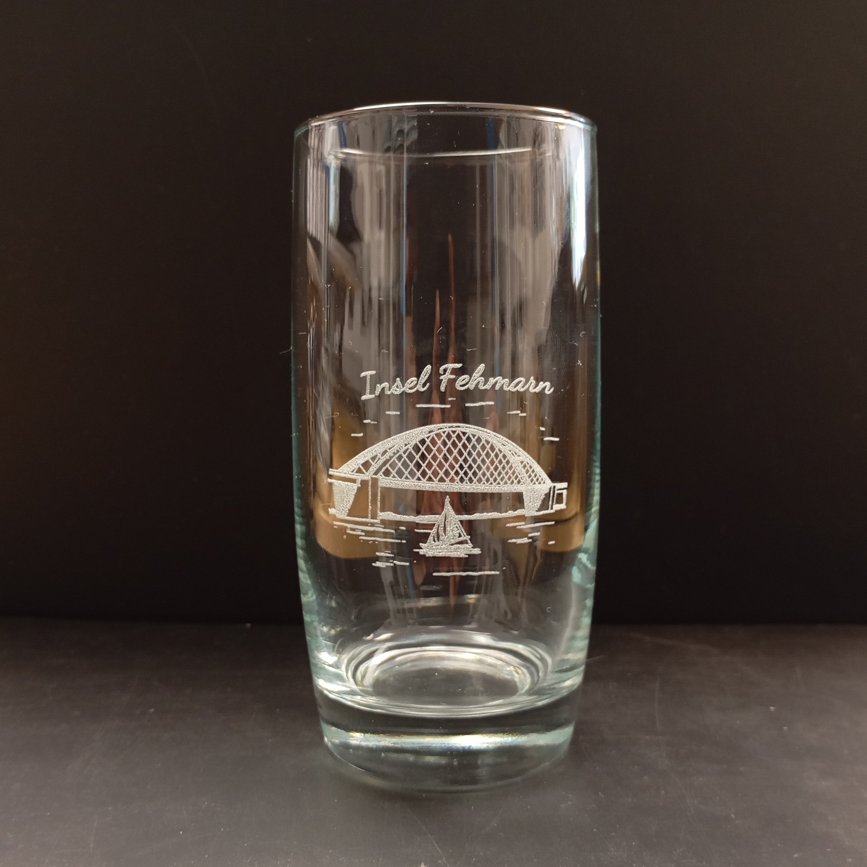 Trinkglas Fehmarnsundbrücke I