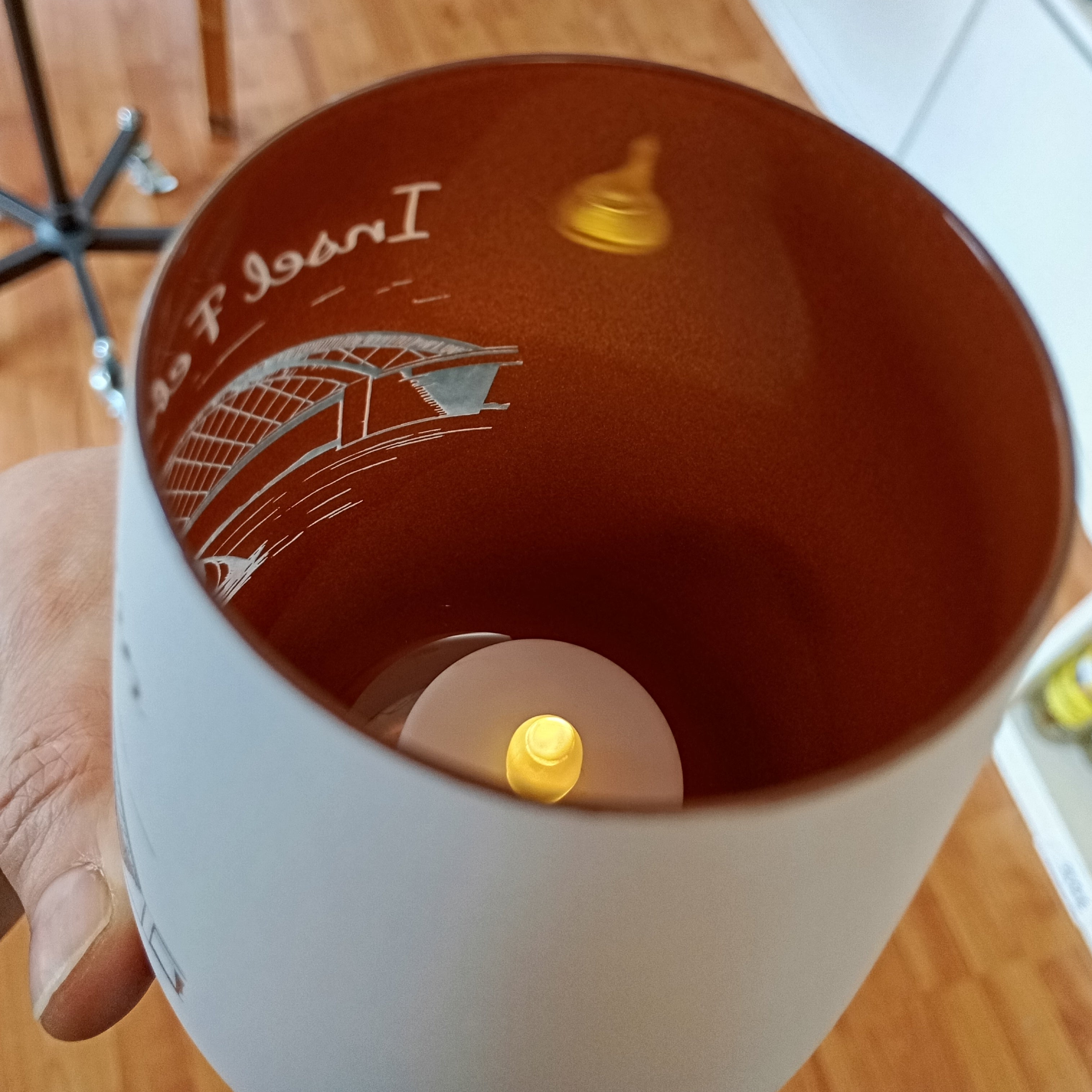 Windlicht Insel Fehmarn Brücke weiß I