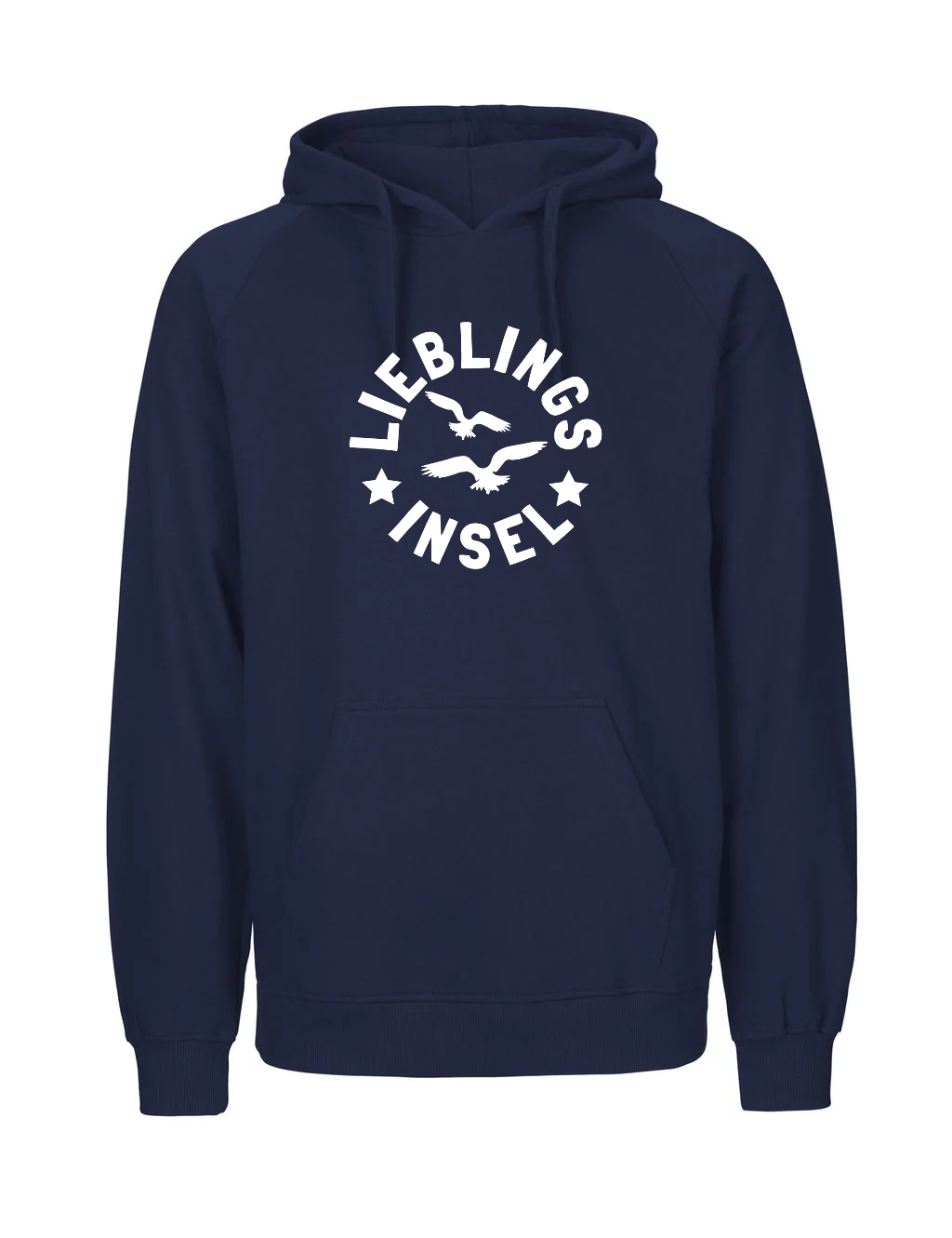 Hoodie | Lieblingsinsel mit Möwen rund | unisex