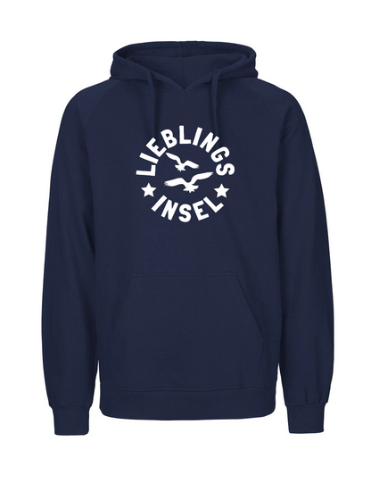 Hoodie | Lieblingsinsel mit Möwen rund | unisex