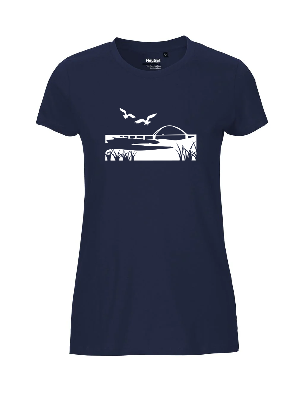 Tshirt | Brücke mit Möwen | Damen