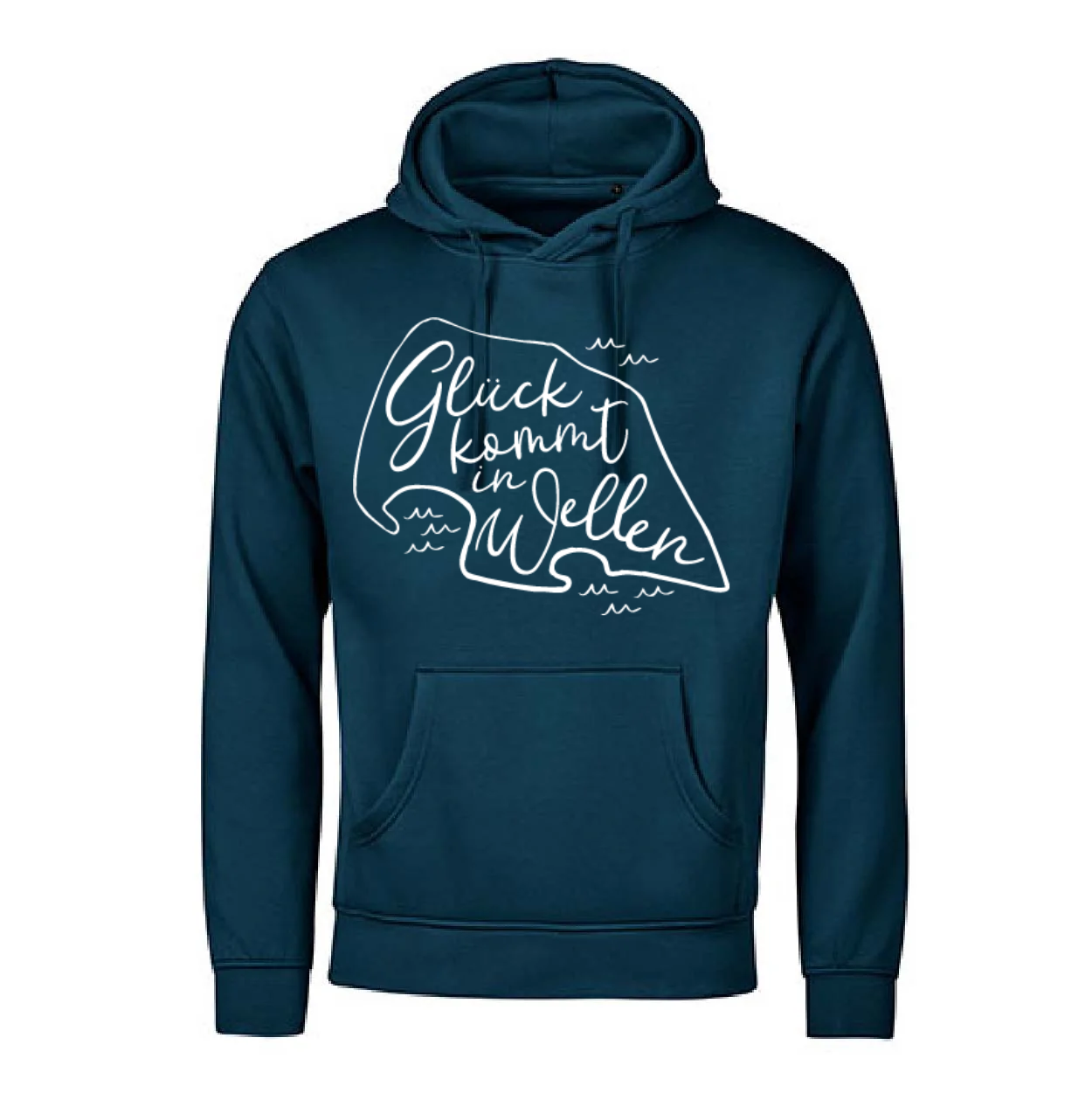 Hoodie | Glück kommt in Wellen | unisex