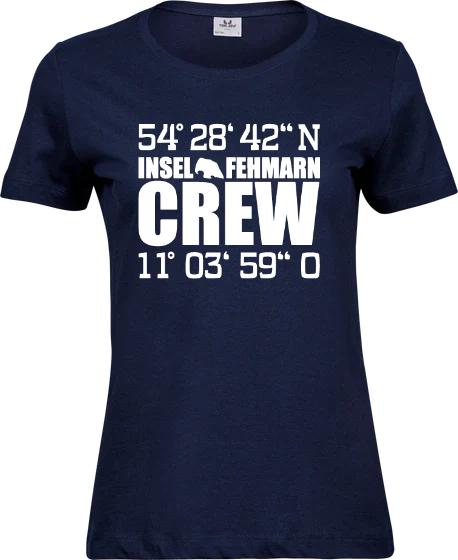 Tshirt | Koordinaten Crew | Damen