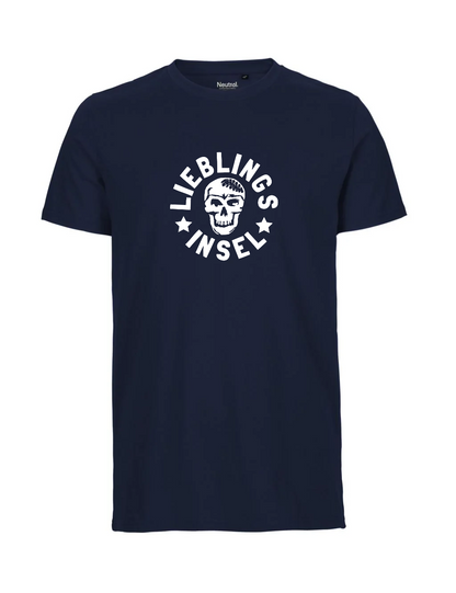 Tshirt | Lieblingsinsel mit Totenkopf rund | unisex