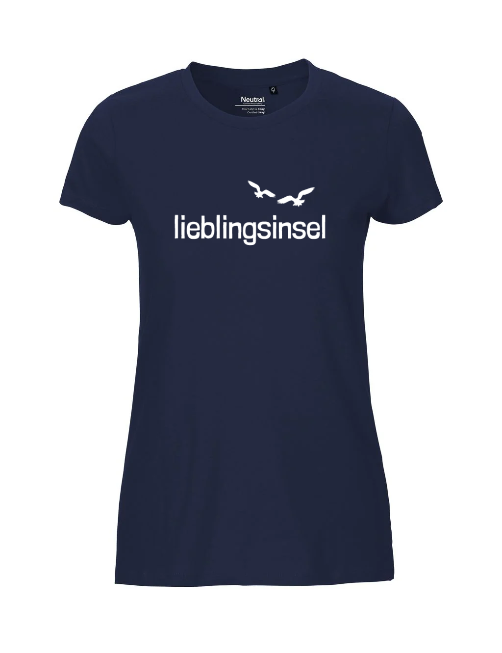 Tshirt | Lieblingsinsel mit Möwen | Damen