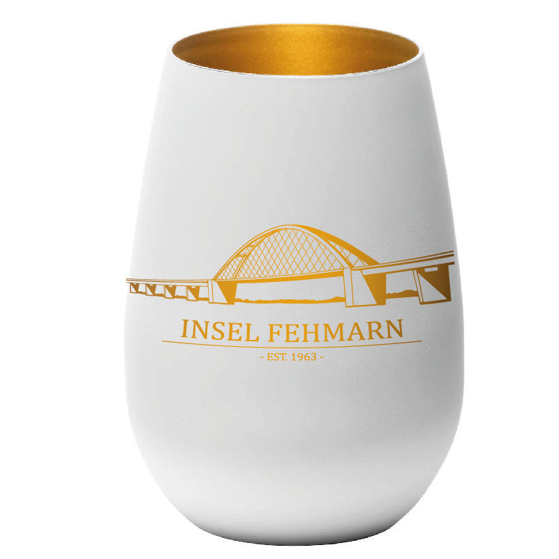 Windlicht Insel Fehmarn Brücke weiß II