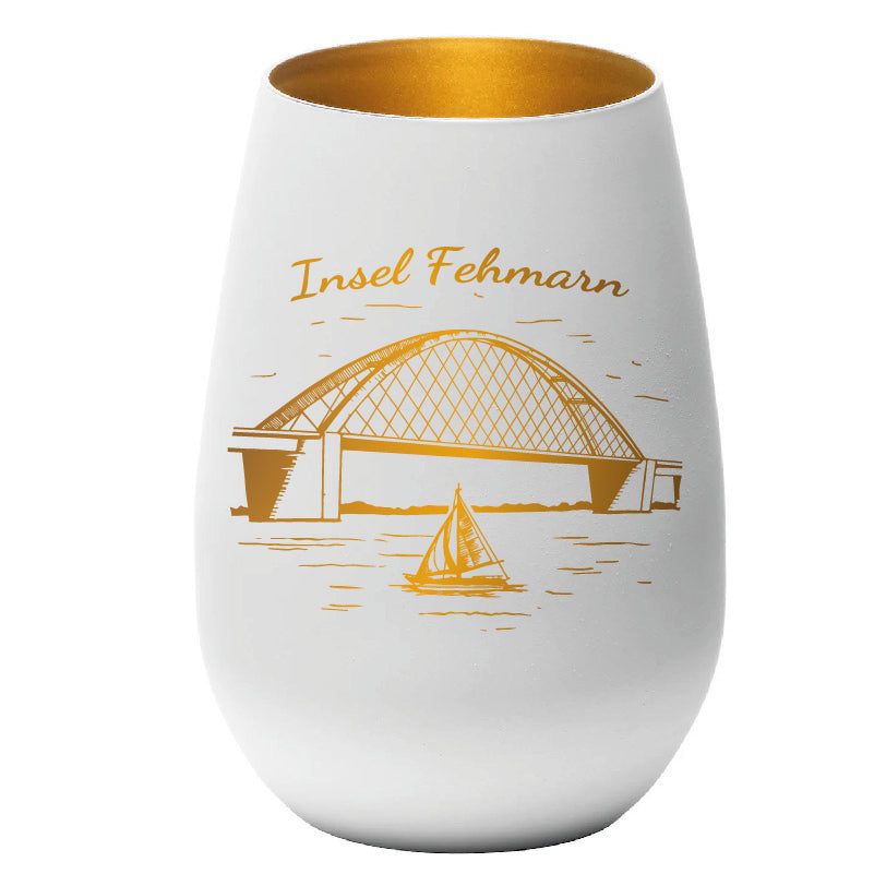 Windlicht Insel Fehmarn Brücke weiß I