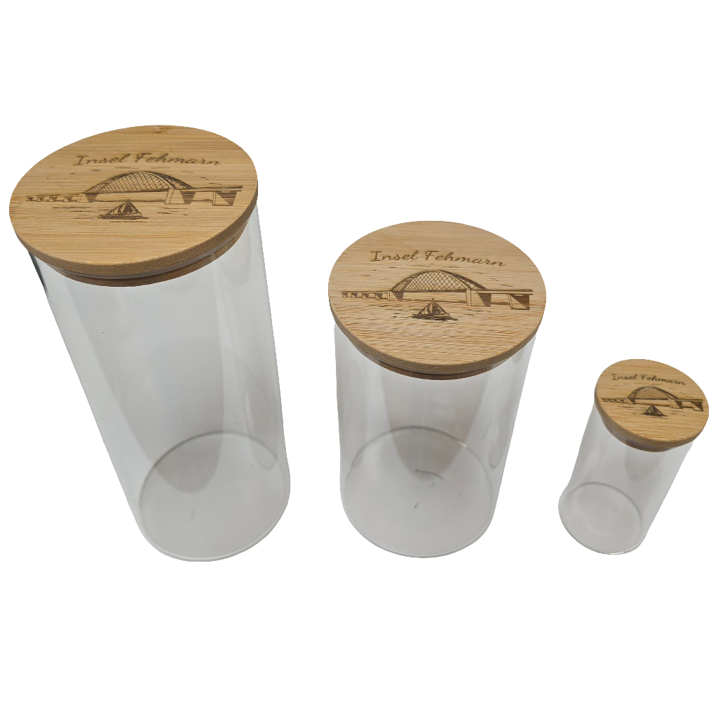 Vorratsglas | Brücke mit Boot