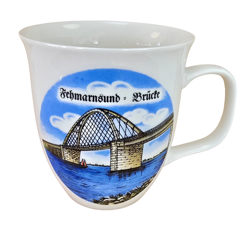Kaffeebecher Fehmarnsundbrücke Retro