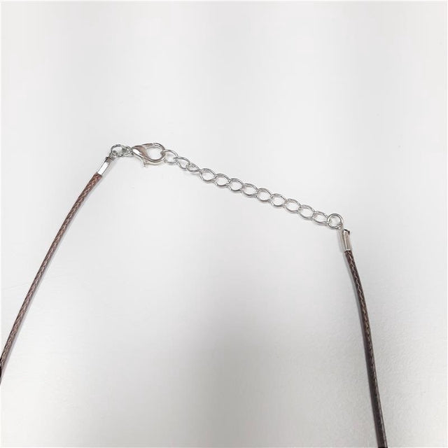 Halskette mit EdelstahlAnhänger Fehmarn Inselform