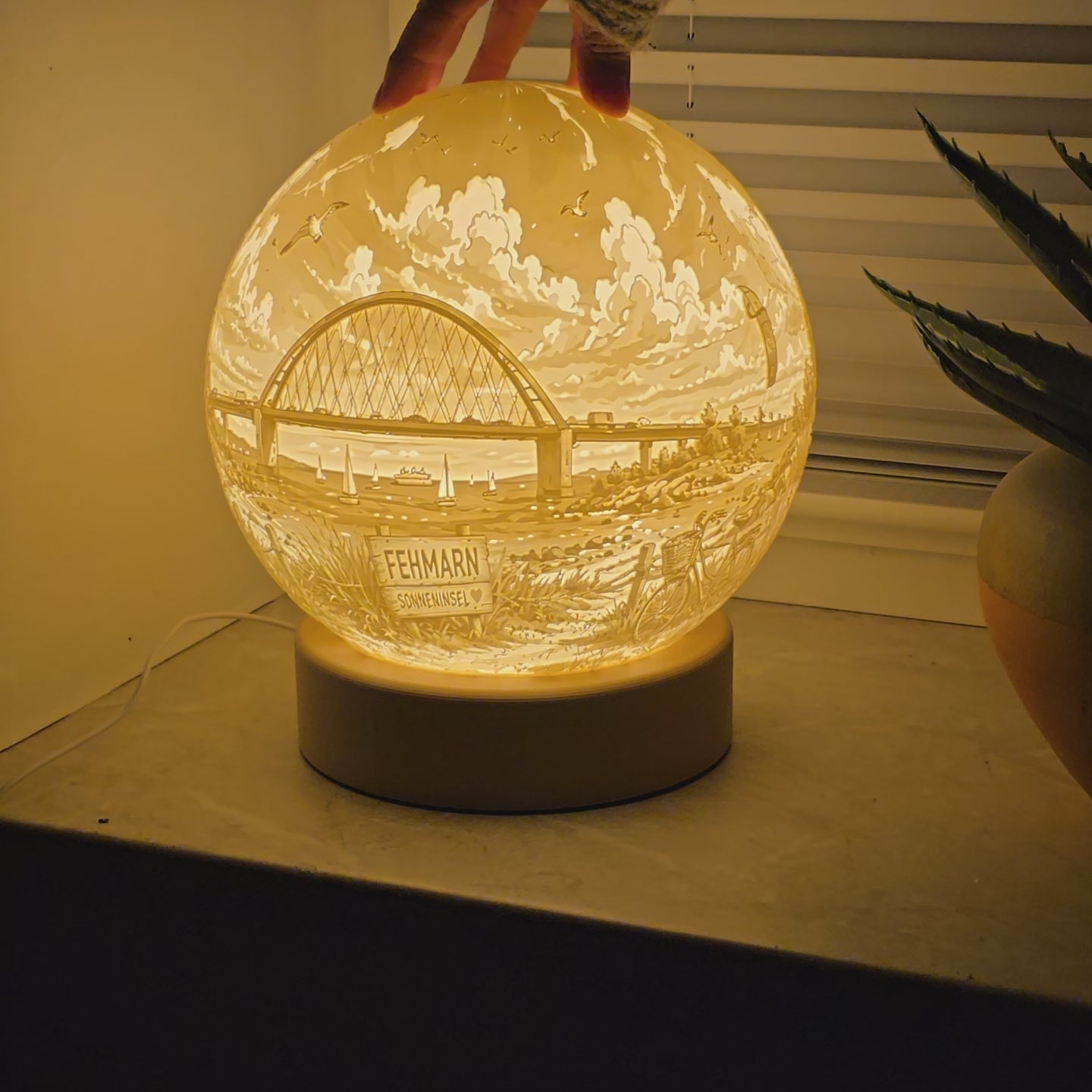 Lampe Insellicht rund Fehmarn Collage I