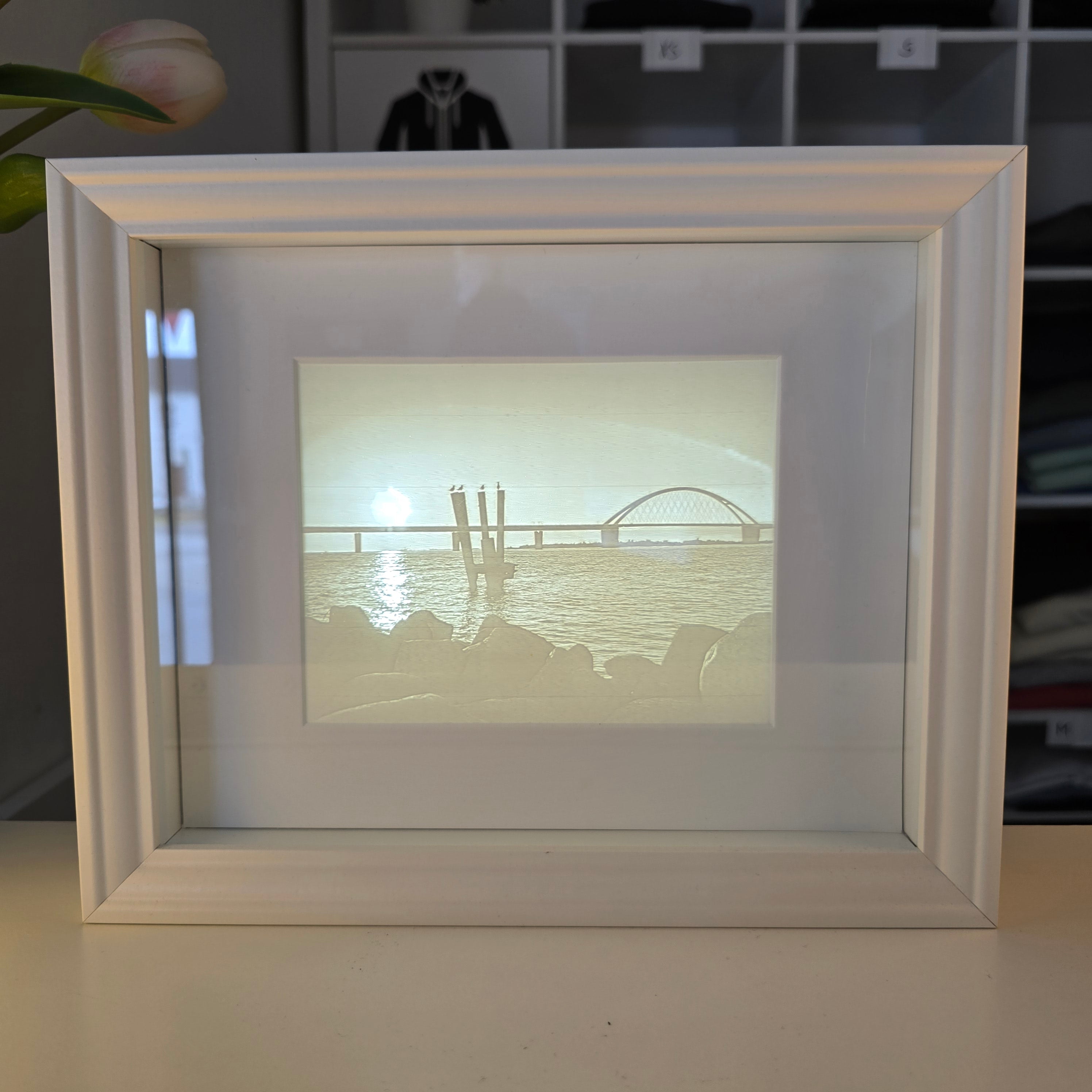 Insellicht | Lampe Rahmen Fehmarn Brücke