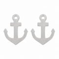 Ohrstecker Anker Edelstahl silberfarben