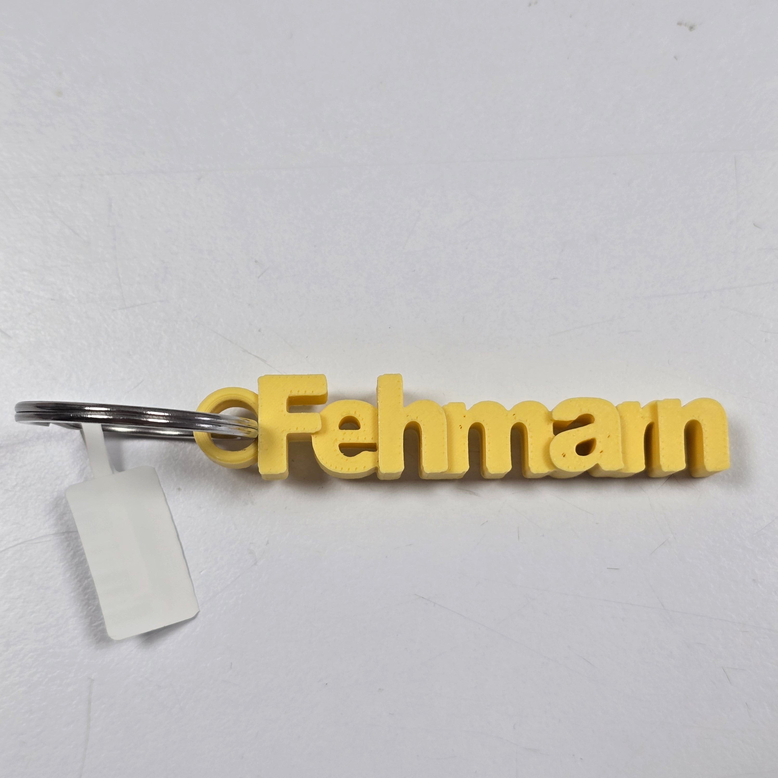 3d Schlüsselanhänger | Schrift Fehmarn