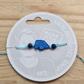 3d-Armband Insel mit Fehmarnsundbrücke | marineblau