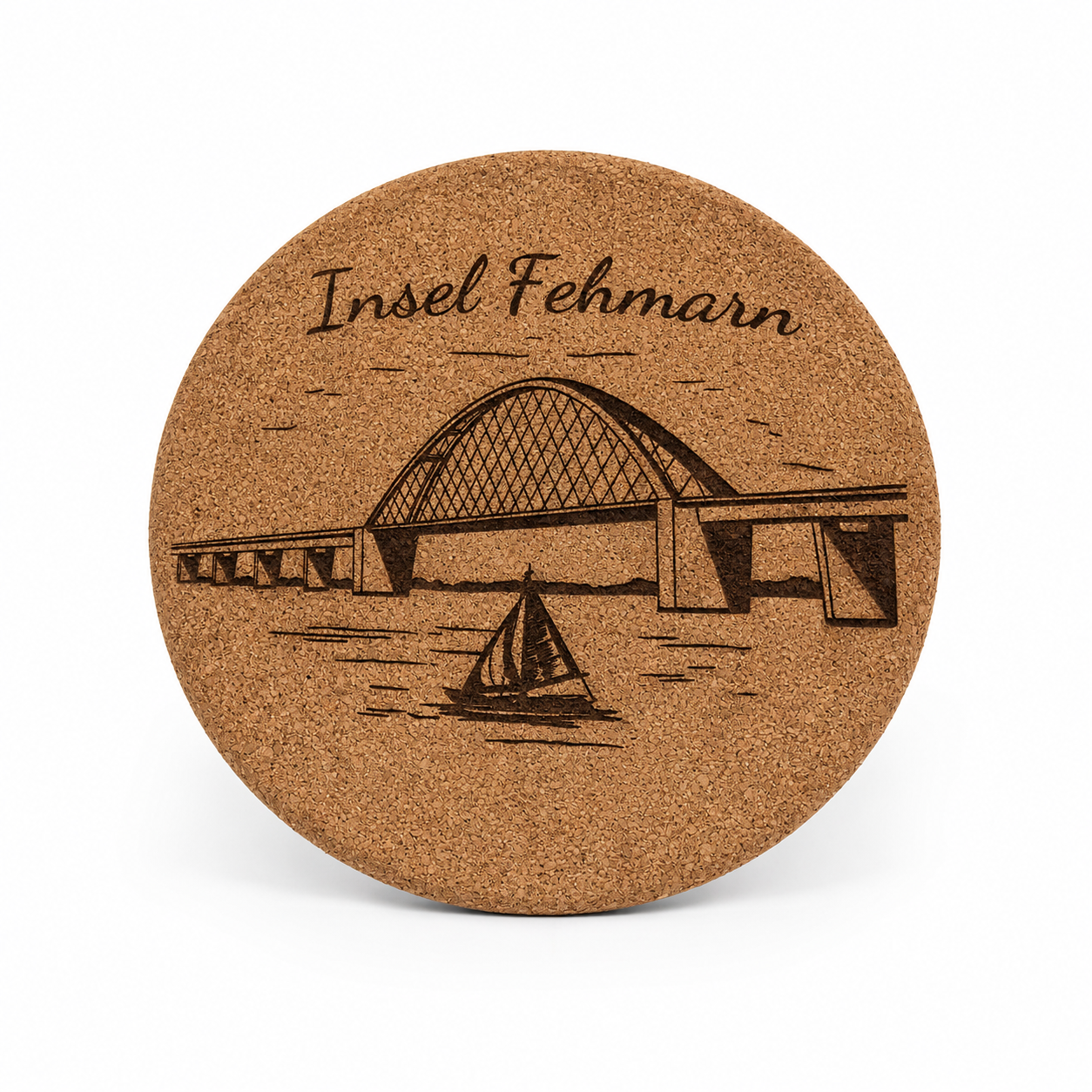 Kork Topfuntersetzer 19cm | Fehmarnsundbrücke
