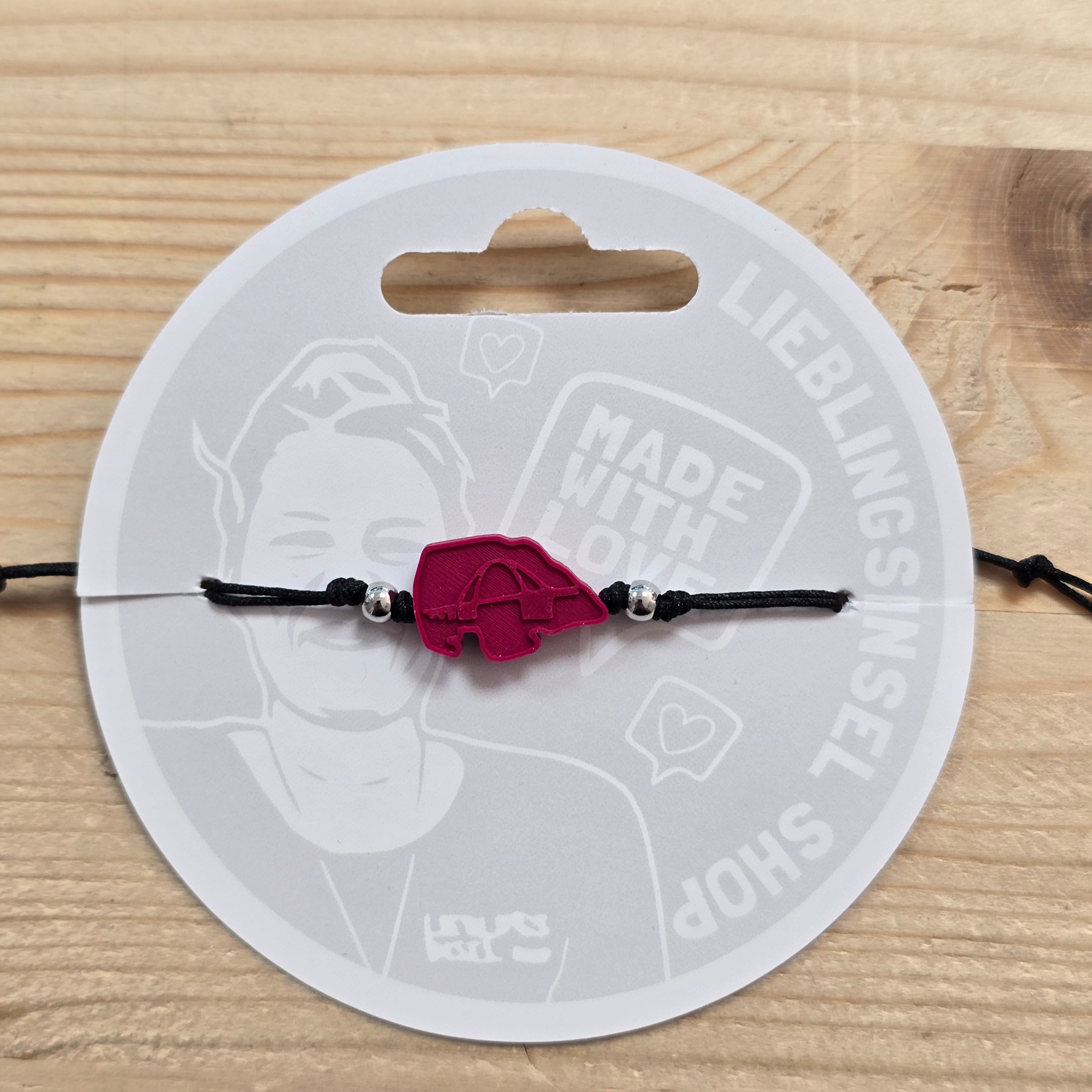 3d-Armband Insel mit Fehmarnsundbrücke | pflaume