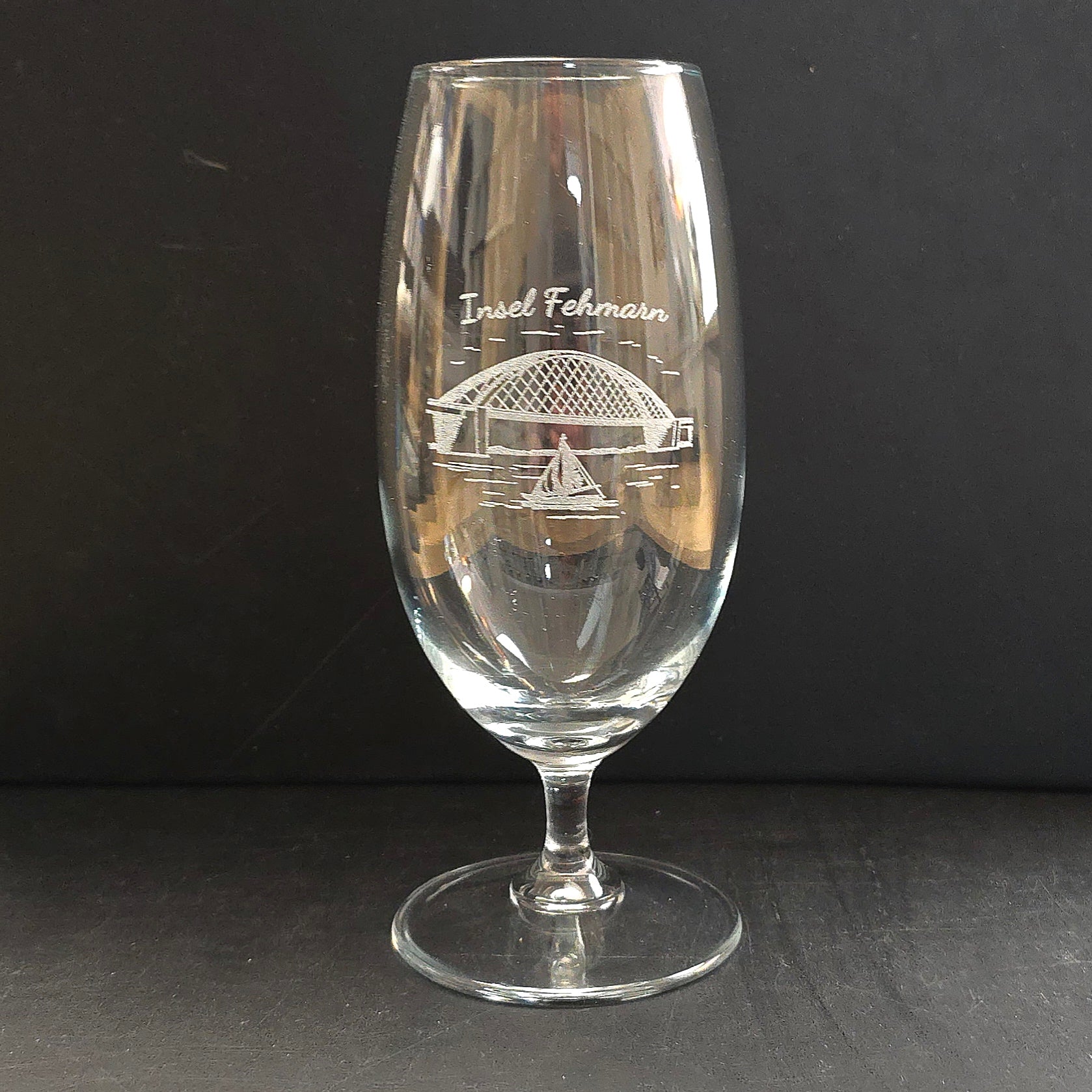 Bierglas Cocktailglas Fehmarnsundbrücke I