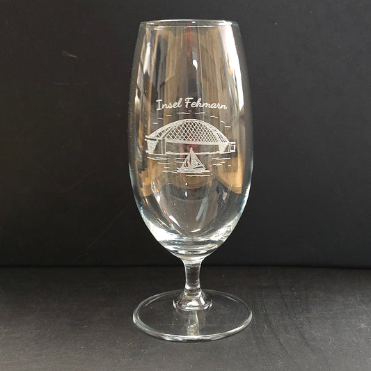 Bierglas Biertulpe Fehmarnsundbrücke
