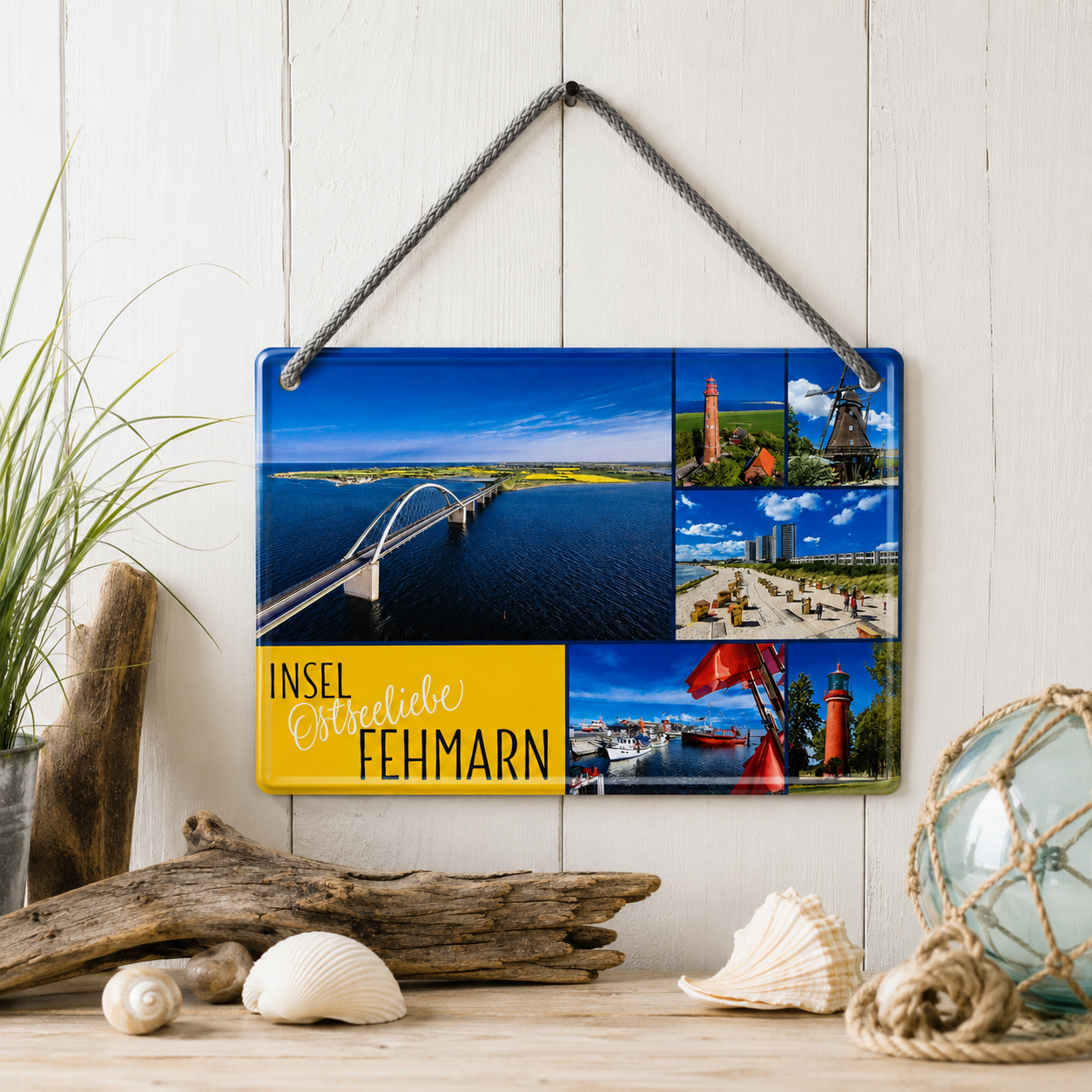 Blechschild Fehmarn Ostseeliebe