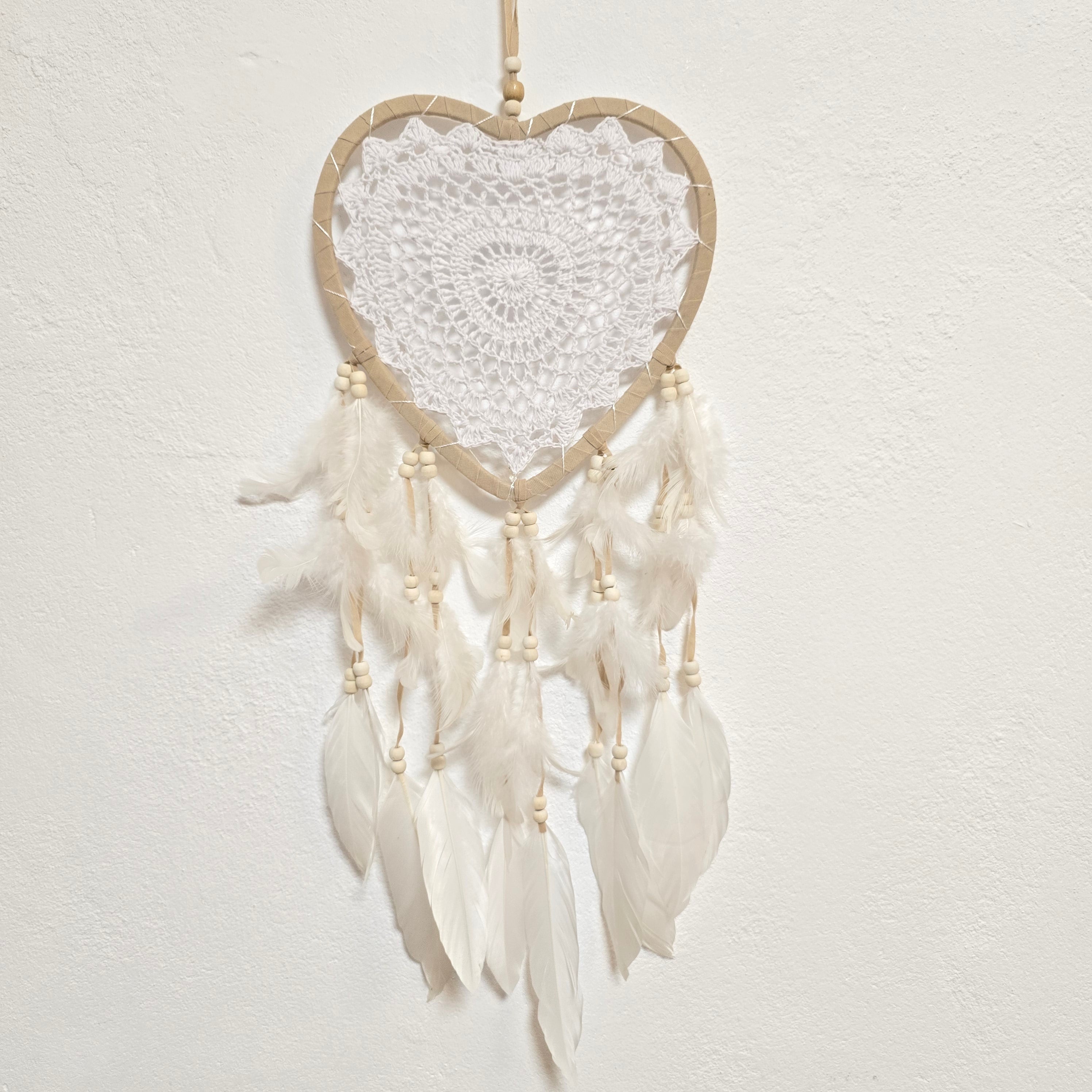 Traumfänger gehäkelt Herz