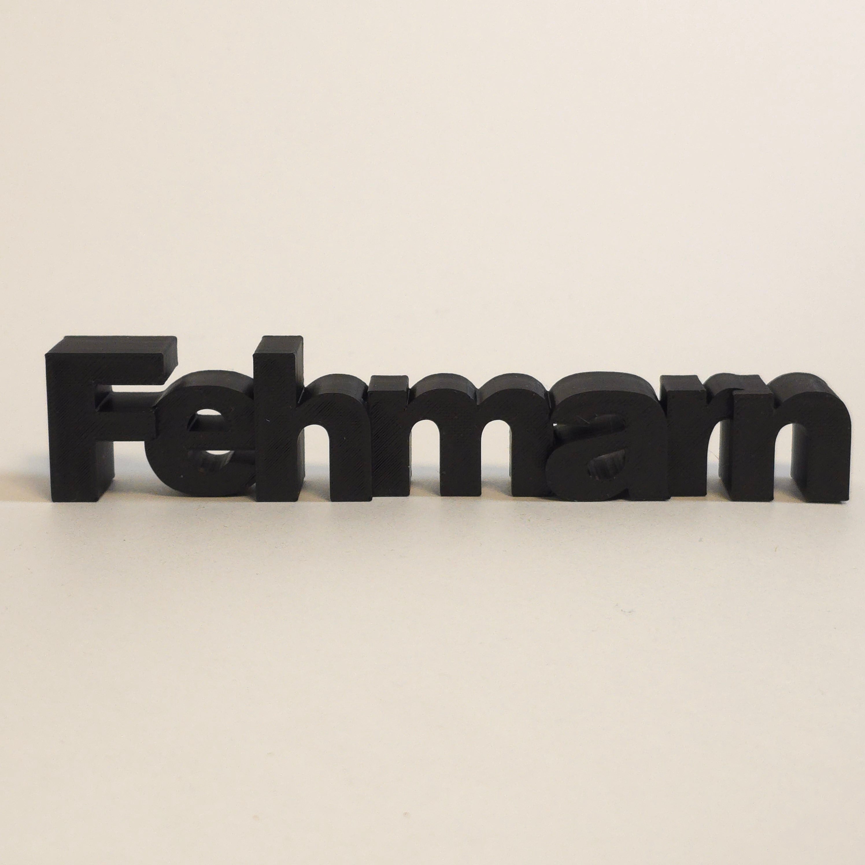 3D-Deko | Schriftzug Fehmarn | viele Farben