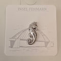 Ansteck Pin Seepferd silberfarben