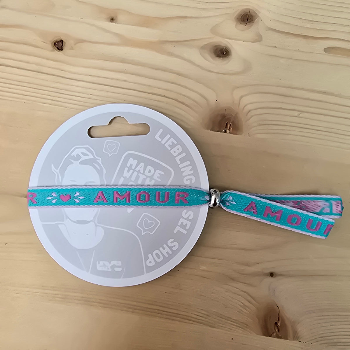 Festival-Armband Amour türkis