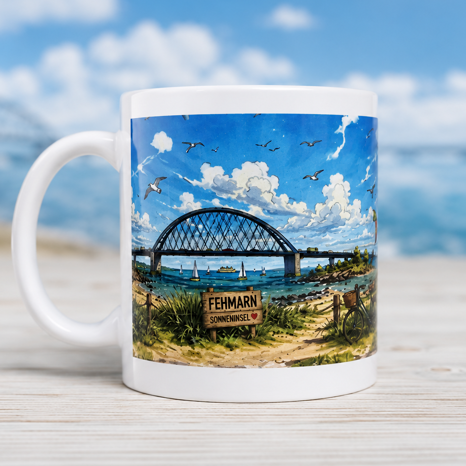Kaffeebecher Fehmarn Collage I