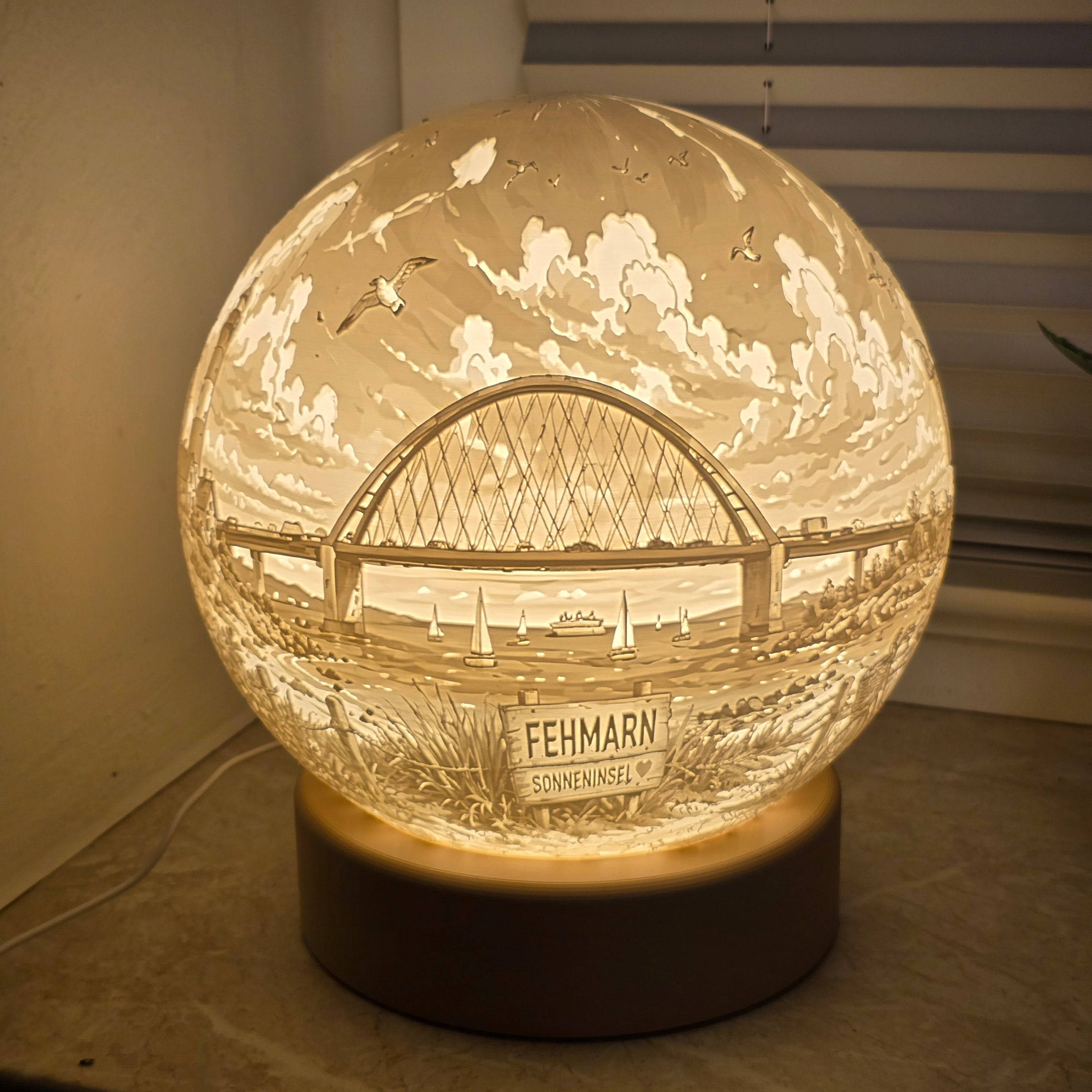 Lampe Insellicht rund Fehmarn Collage I