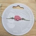 3d-Armband Insel mit Schrift Fehmarn | rosa I