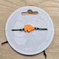 3d-Armband Insel mit Fehmarnsundbrücke | orange